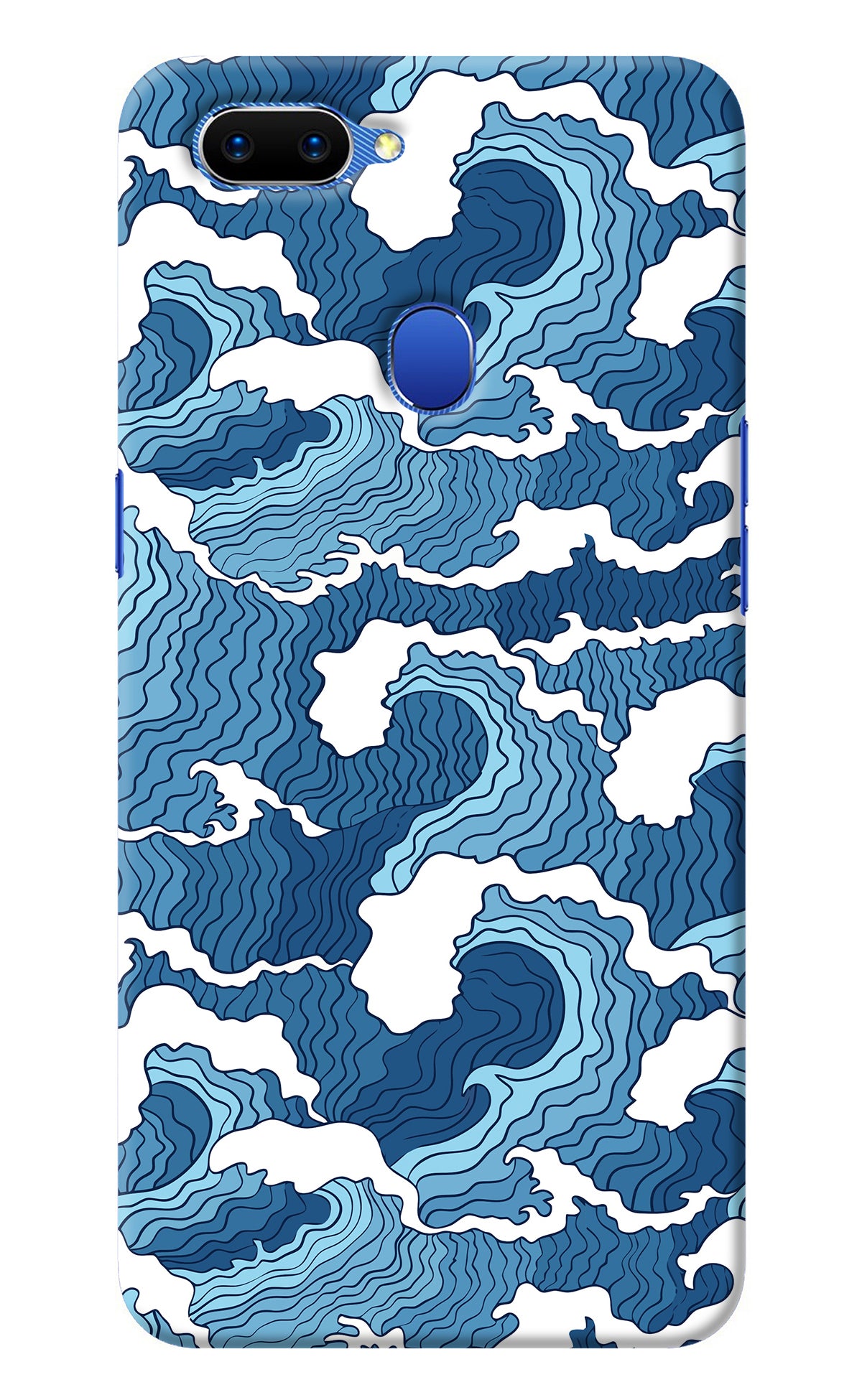 Blue Waves Oppo A5 Back Cover