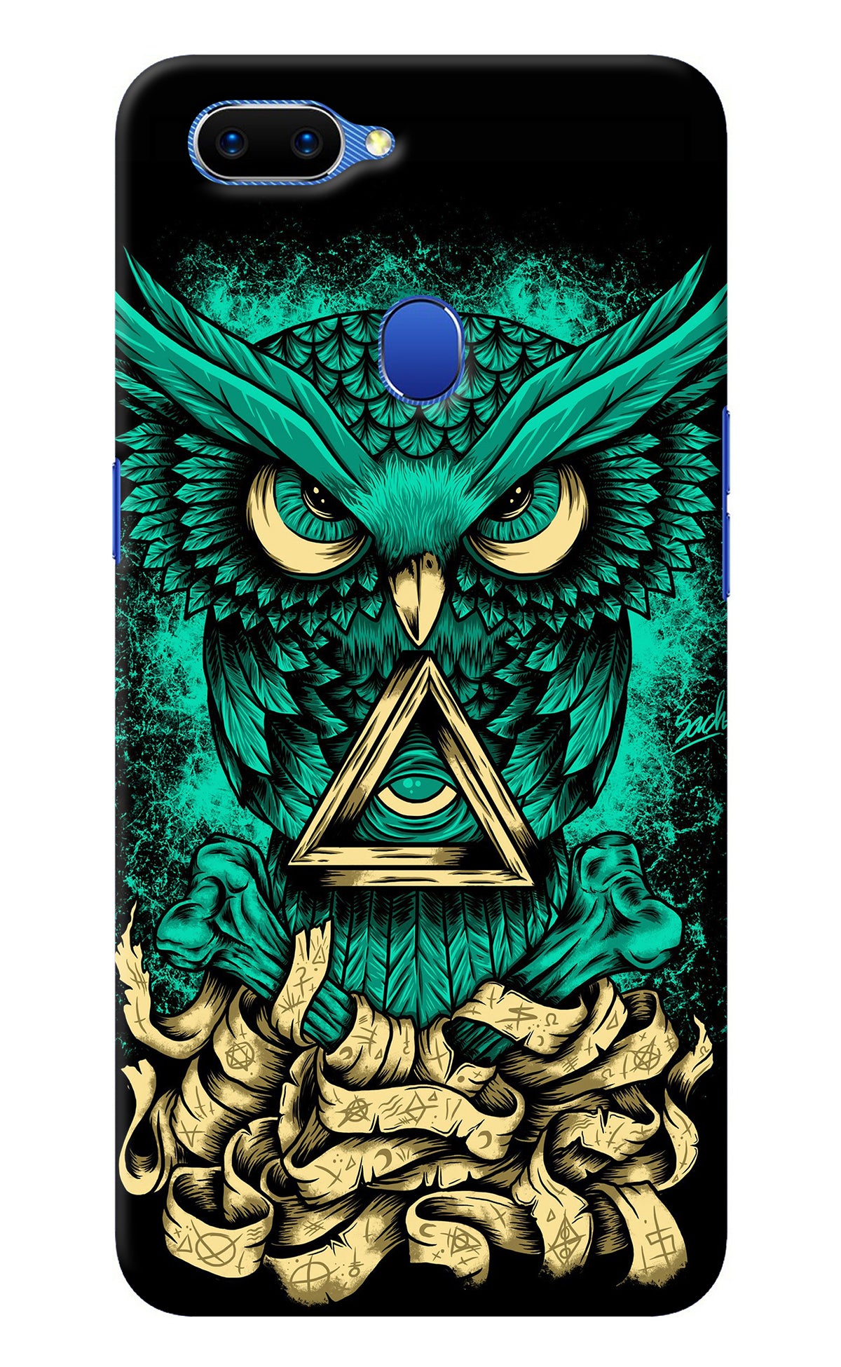 Green Owl Oppo A5 Back Cover