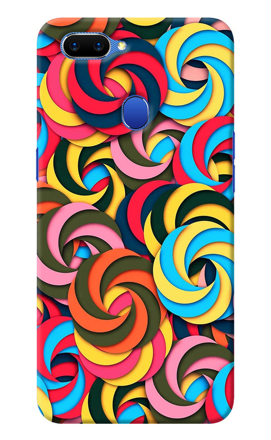 Spiral Pattern Oppo A5 Back Cover