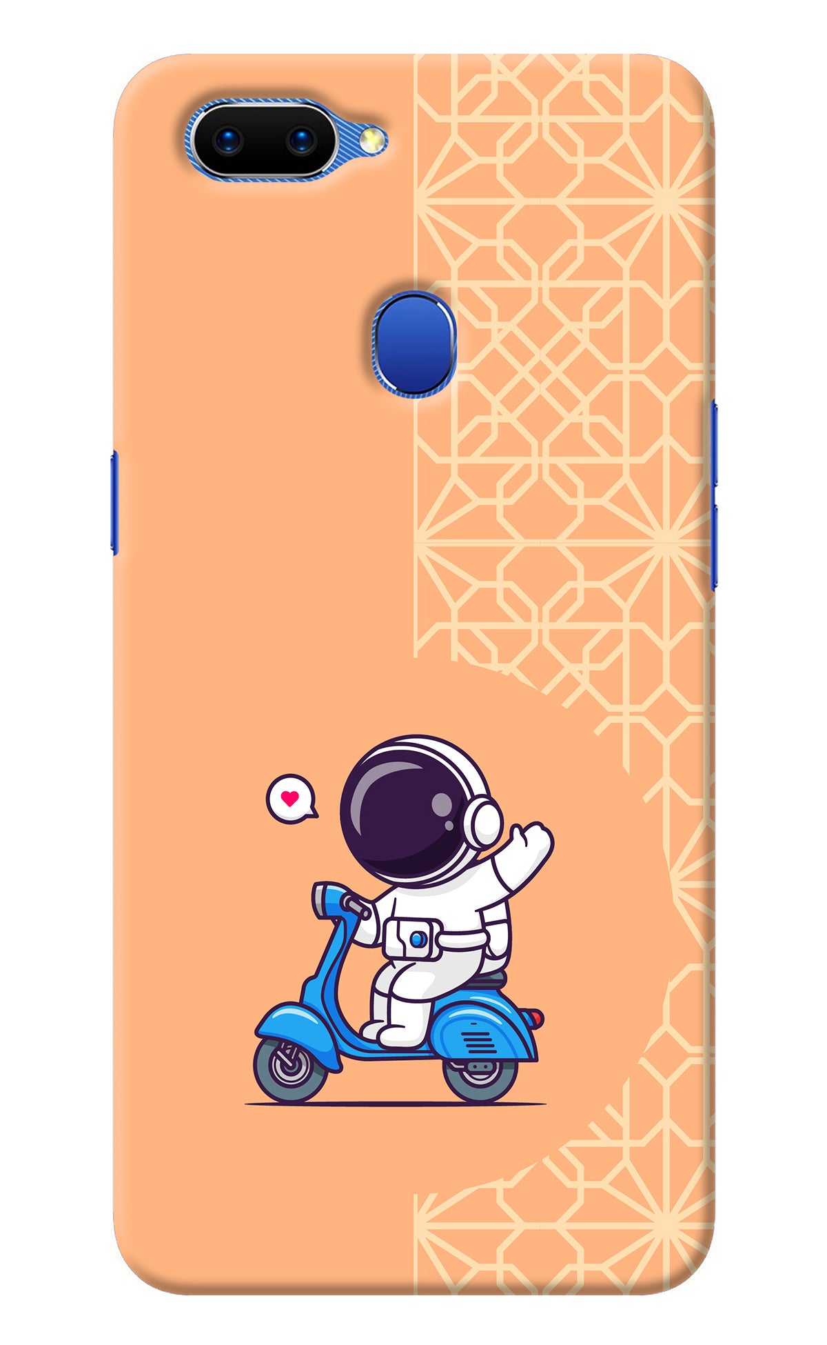 Cute Astronaut Riding Oppo A5 Back Cover