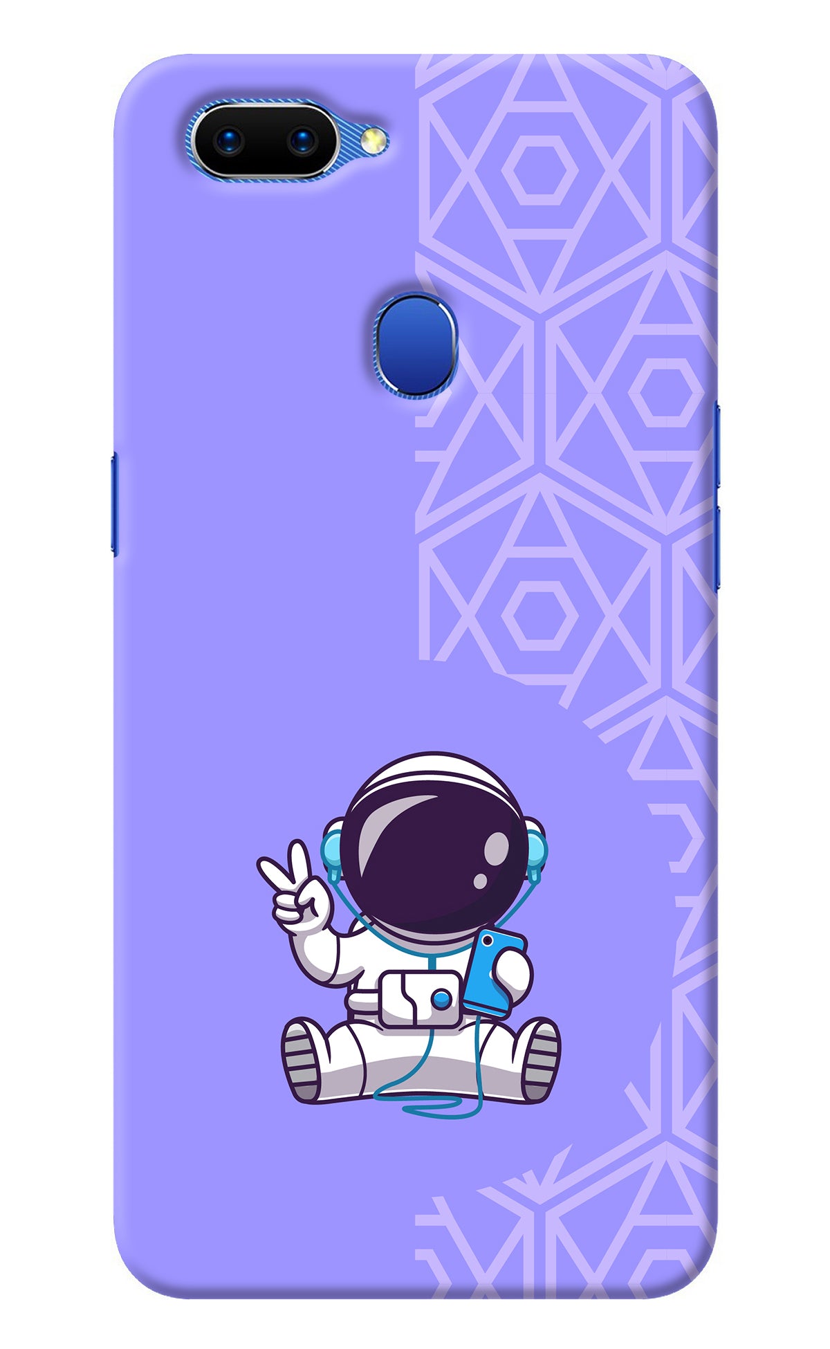 Cute Astronaut Chilling Oppo A5 Back Cover