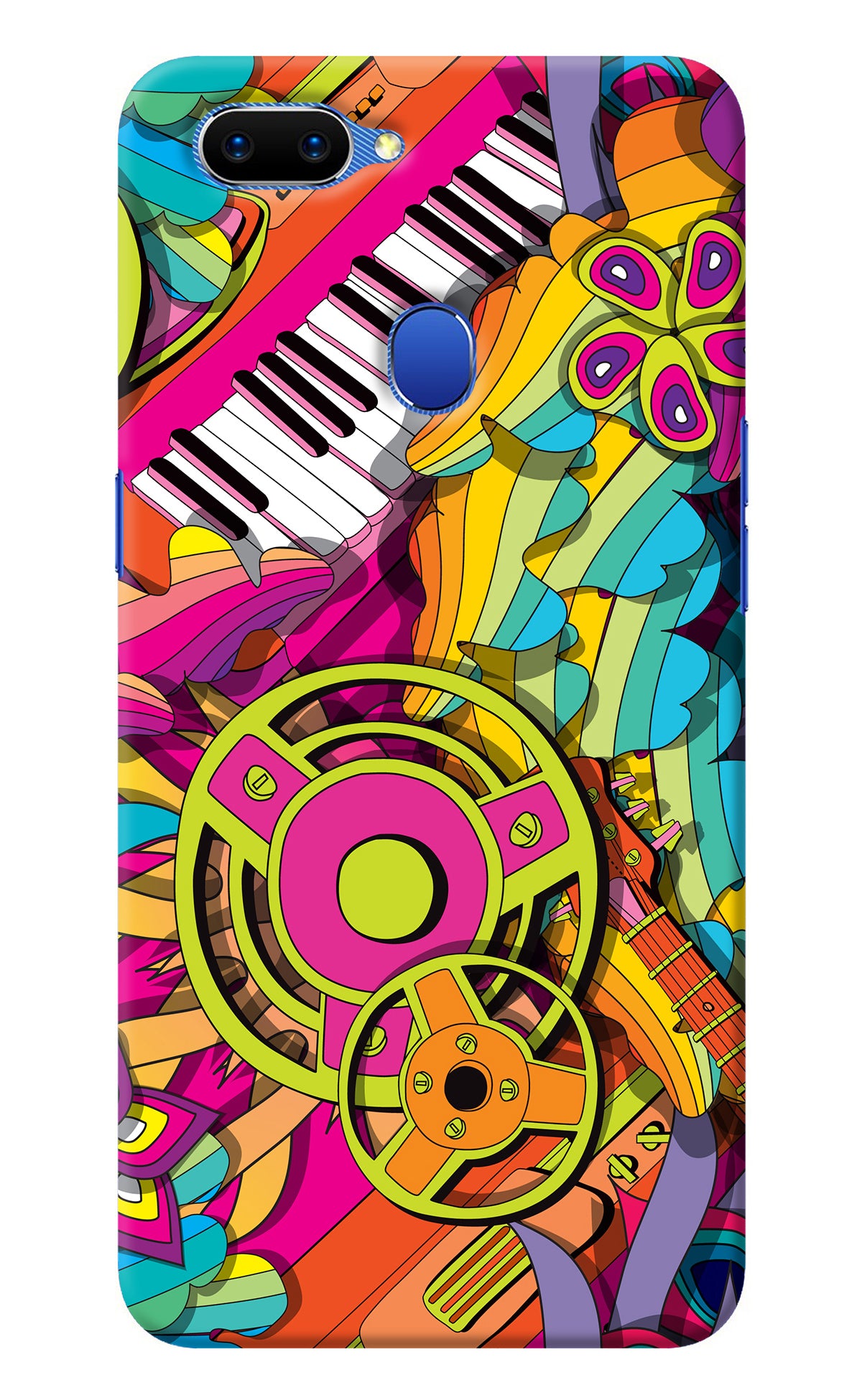 Music Doodle Oppo A5 Back Cover