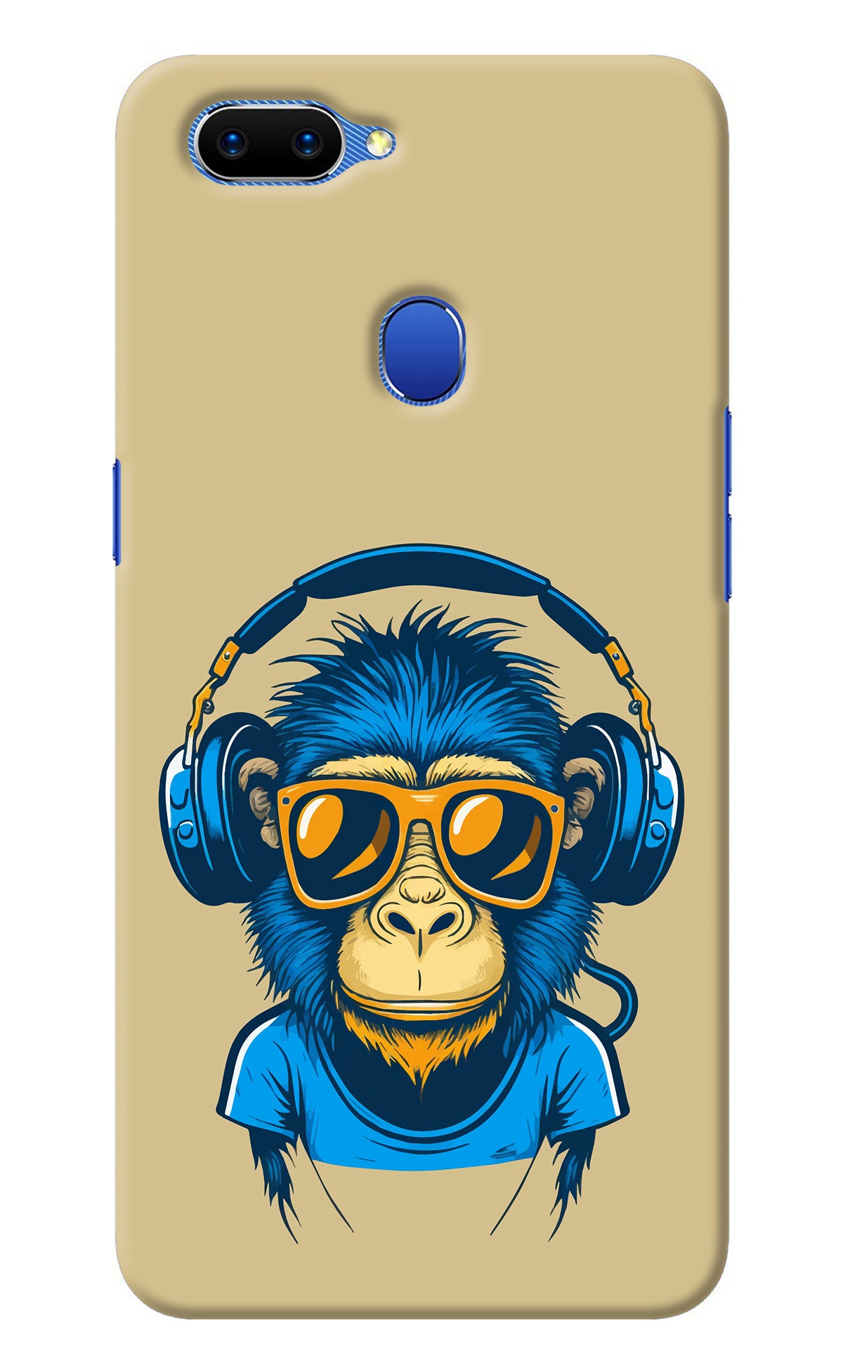 Monkey Headphone Oppo A5 Back Cover