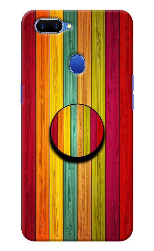 Multicolor Wooden Oppo A5 Pop Case
