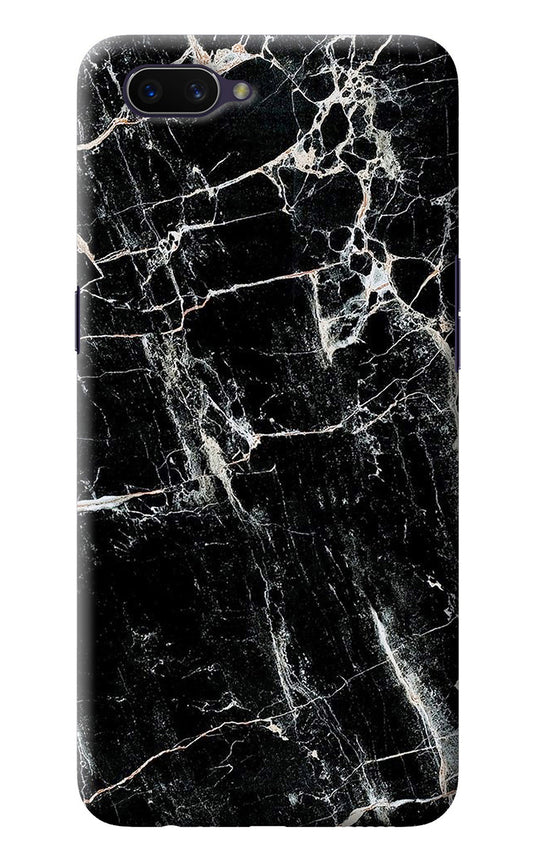 Black Marble Texture Oppo A3S Back Cover