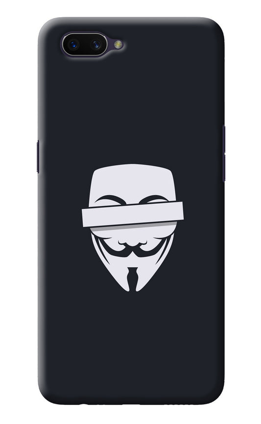 Anonymous Face Oppo A3S Back Cover