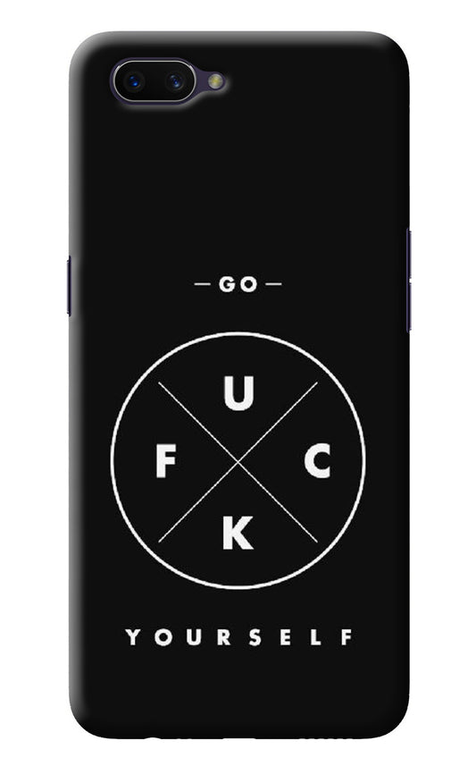 Go Fuck Yourself Oppo A3S Back Cover
