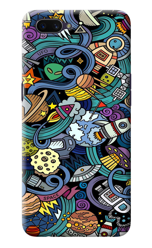 Space Abstract Oppo A3S Back Cover