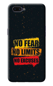 No Fear No Limits No Excuse Oppo A3S Back Cover