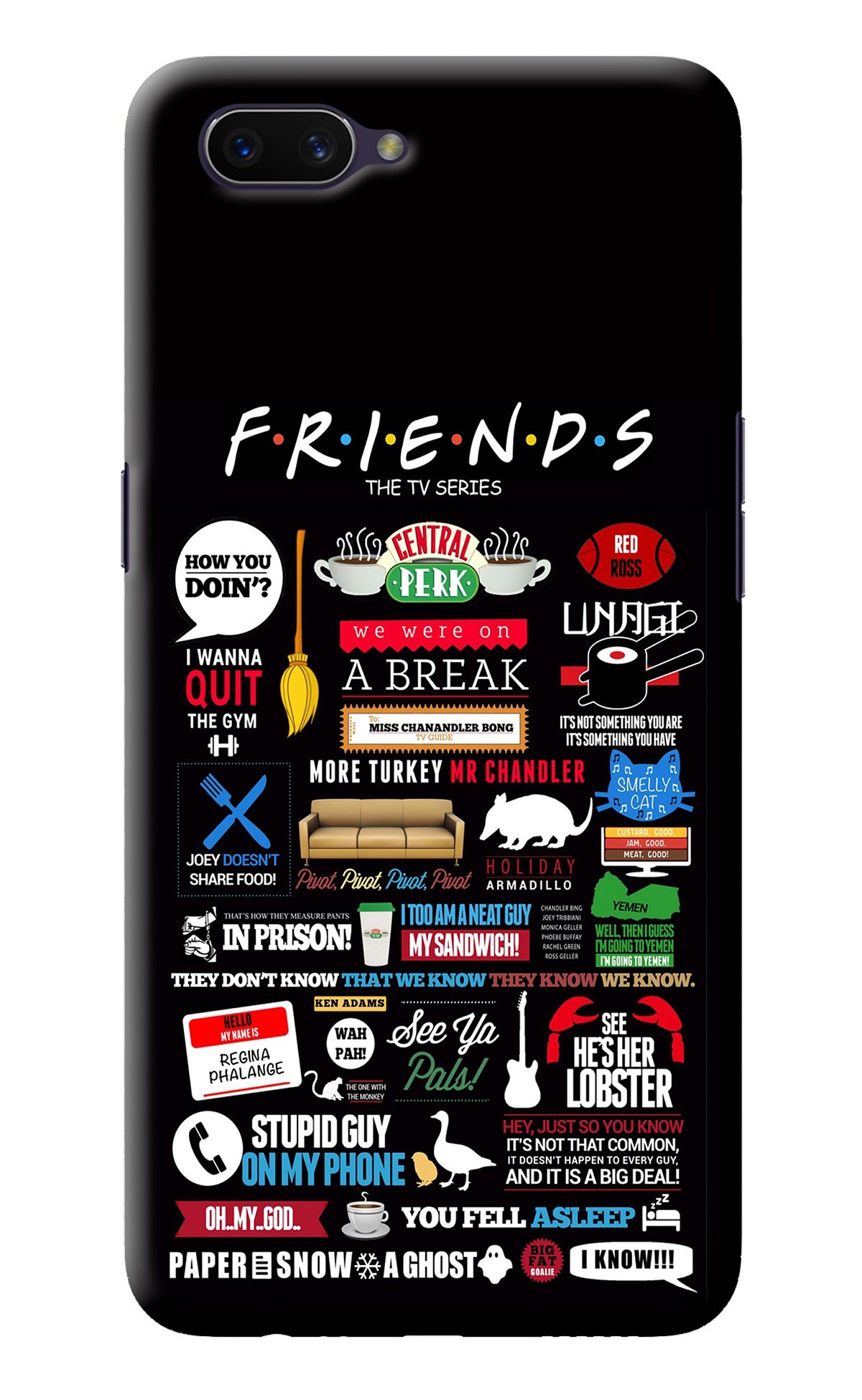FRIENDS Oppo A3S Back Cover