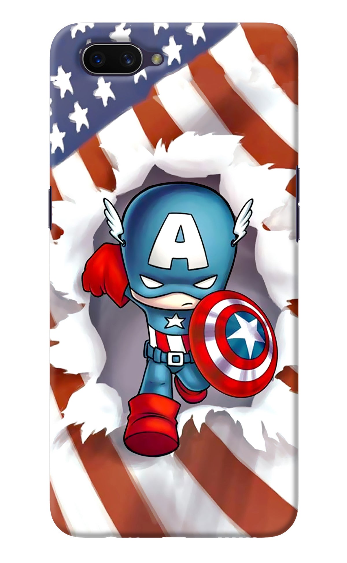 Captain America Oppo A3S Back Cover