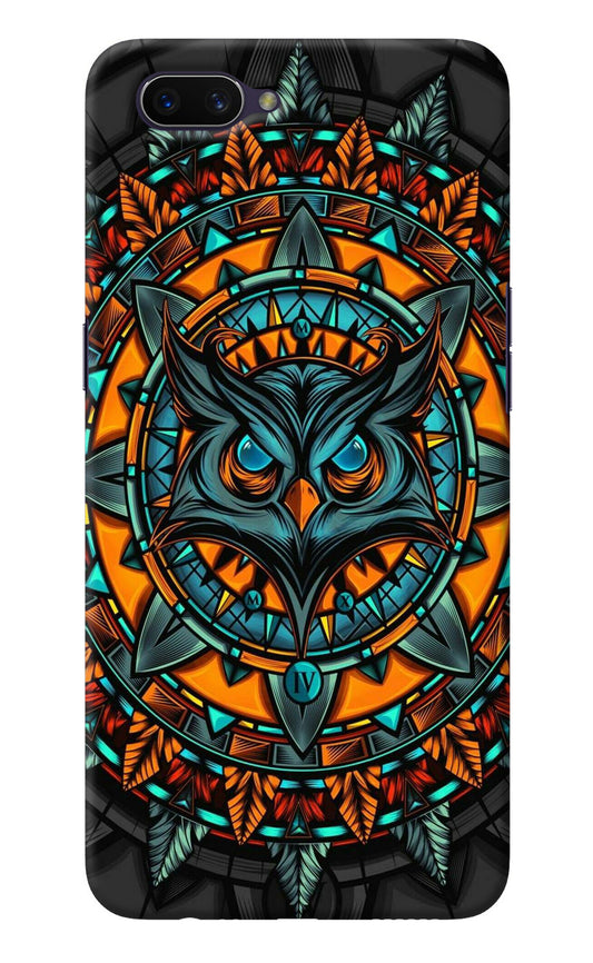 Angry Owl Art Oppo A3S Back Cover
