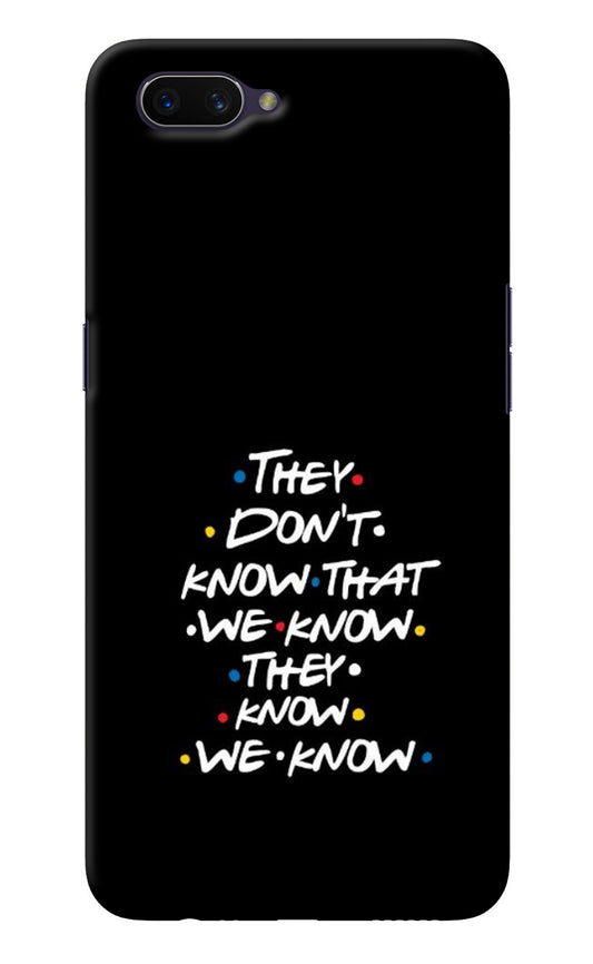 FRIENDS Dialogue Oppo A3S Back Cover