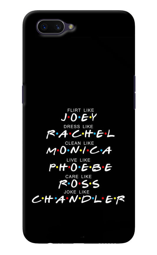 FRIENDS Character Oppo A3S Back Cover