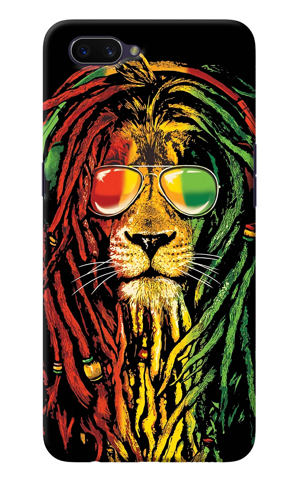 Rasta Lion Oppo A3S Back Cover