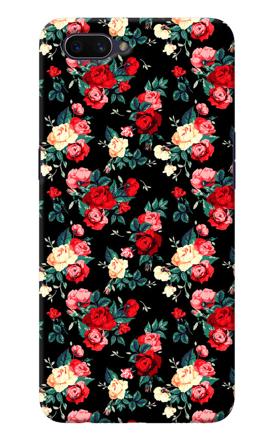 Rose Pattern Oppo A3S Back Cover