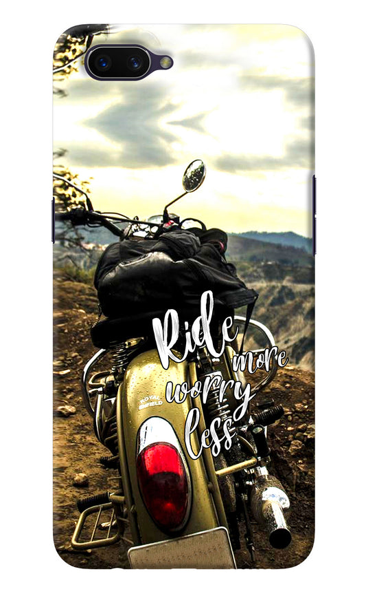 Ride More Worry Less Oppo A3S Back Cover