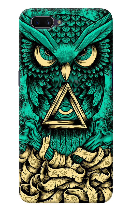 Green Owl Oppo A3S Back Cover