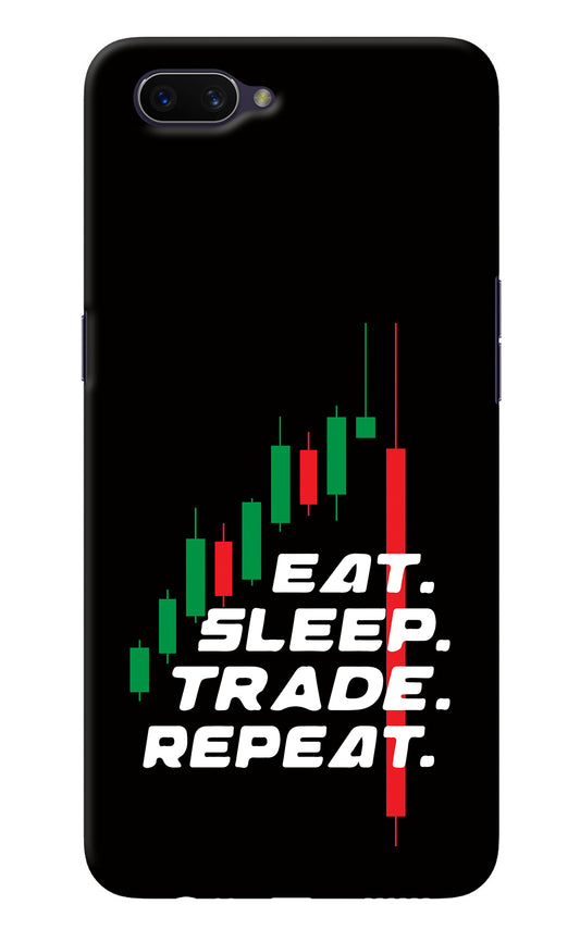 Eat Sleep Trade Repeat Oppo A3S Back Cover