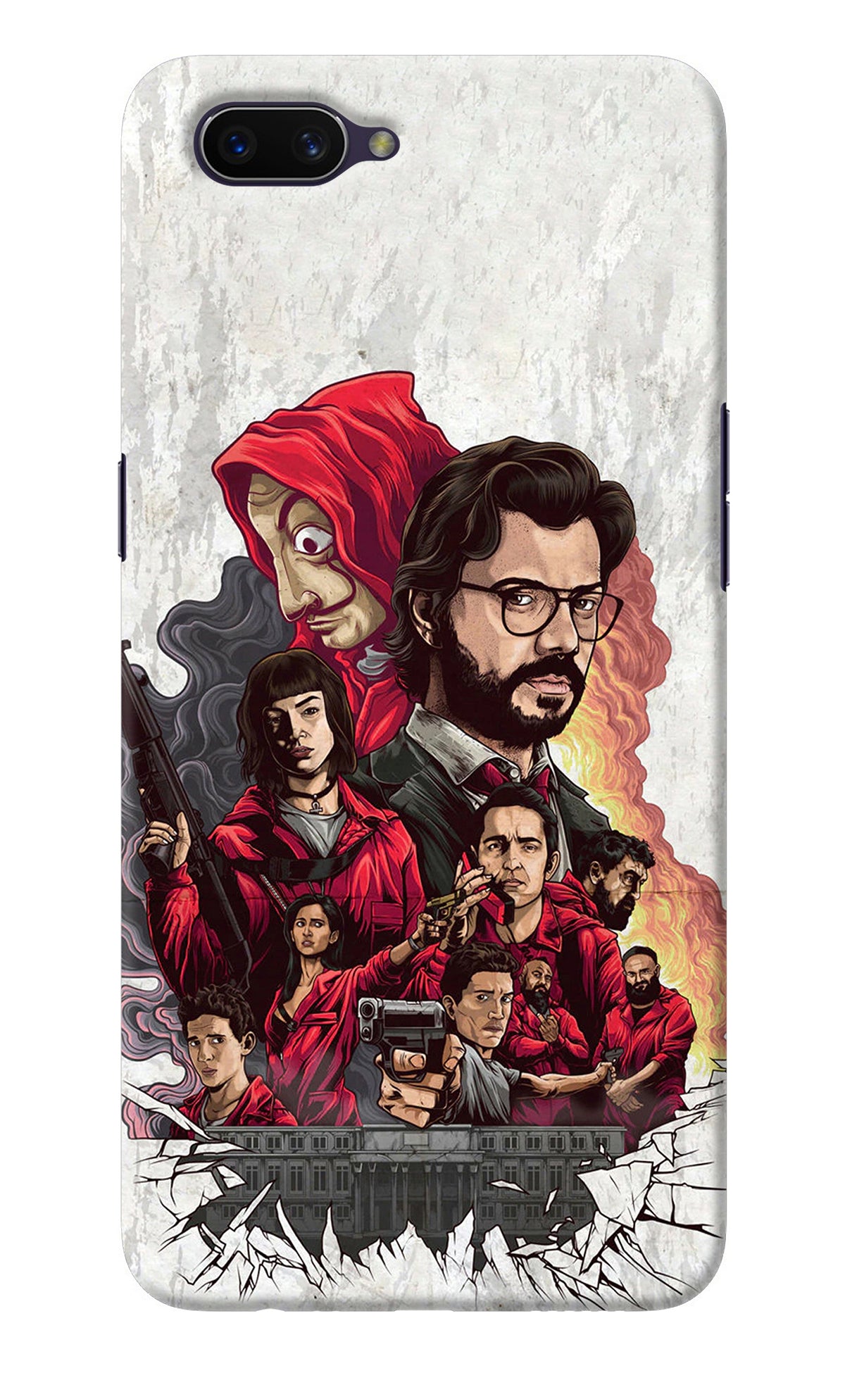 Money Heist Artwork Oppo A3S Back Cover