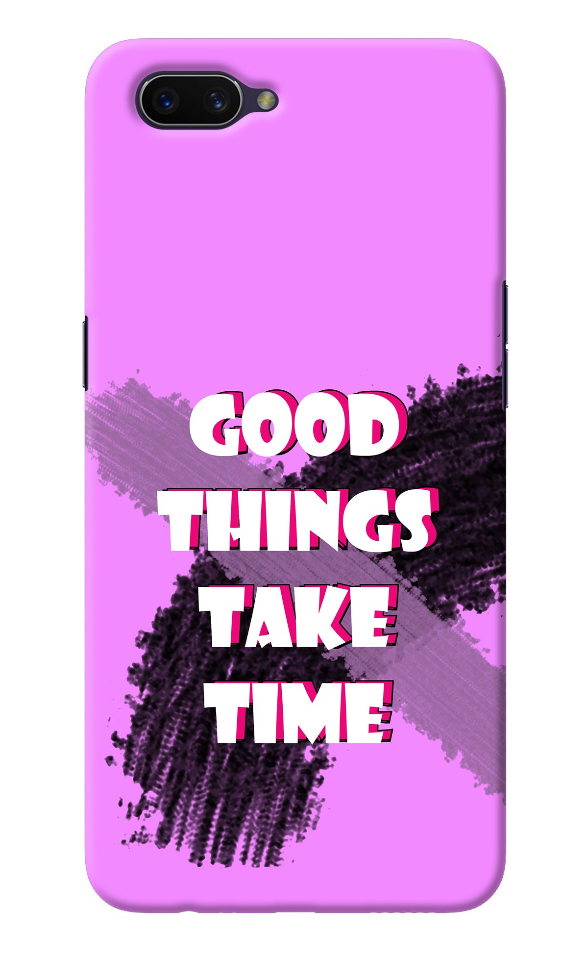 Good Things Take Time Oppo A3S Back Cover