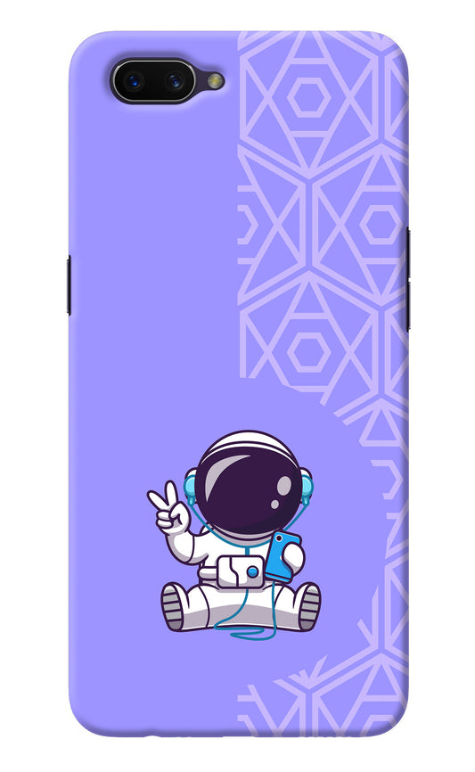 Cute Astronaut Chilling Oppo A3S Back Cover