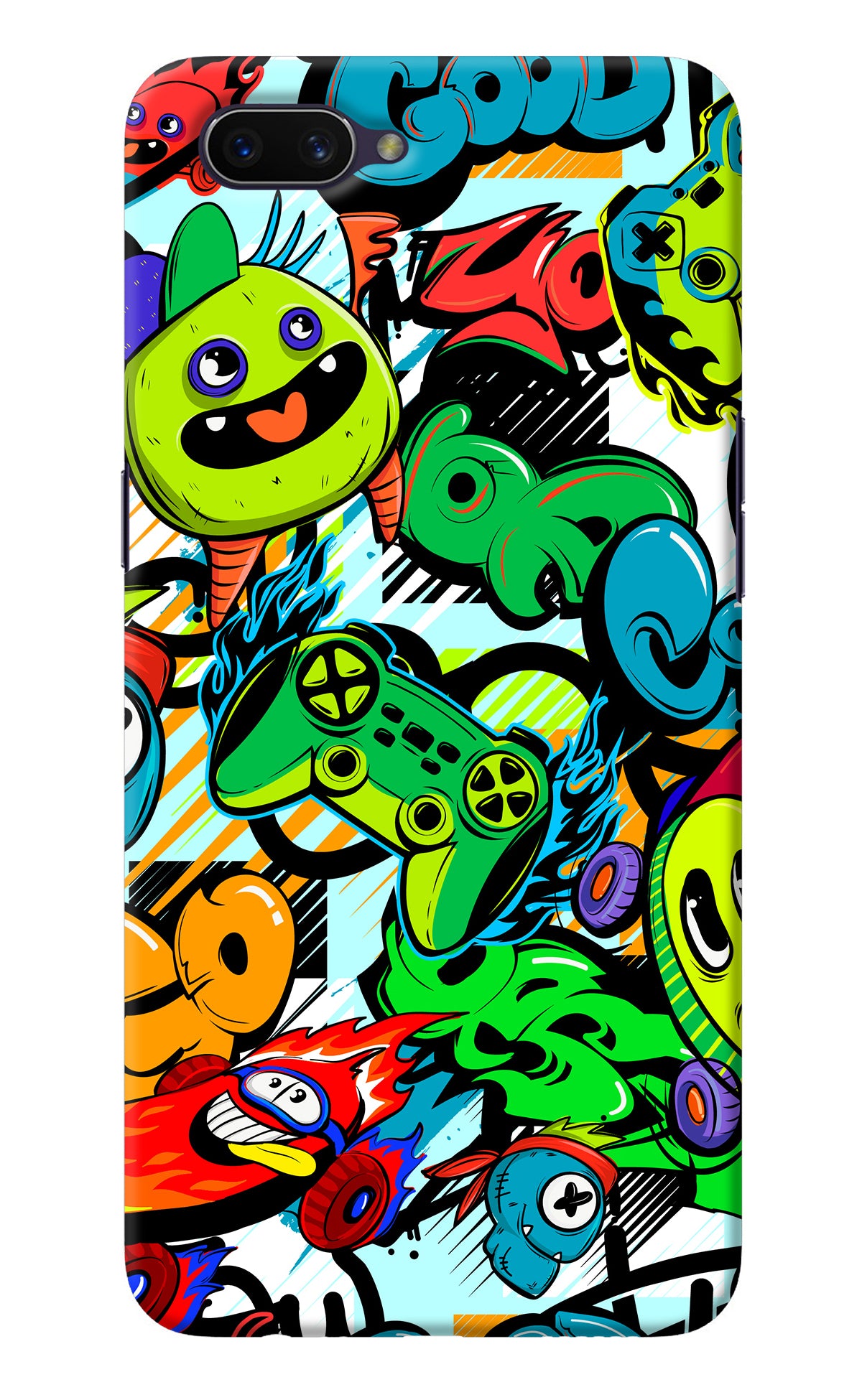 Game Doodle Oppo A3S Back Cover