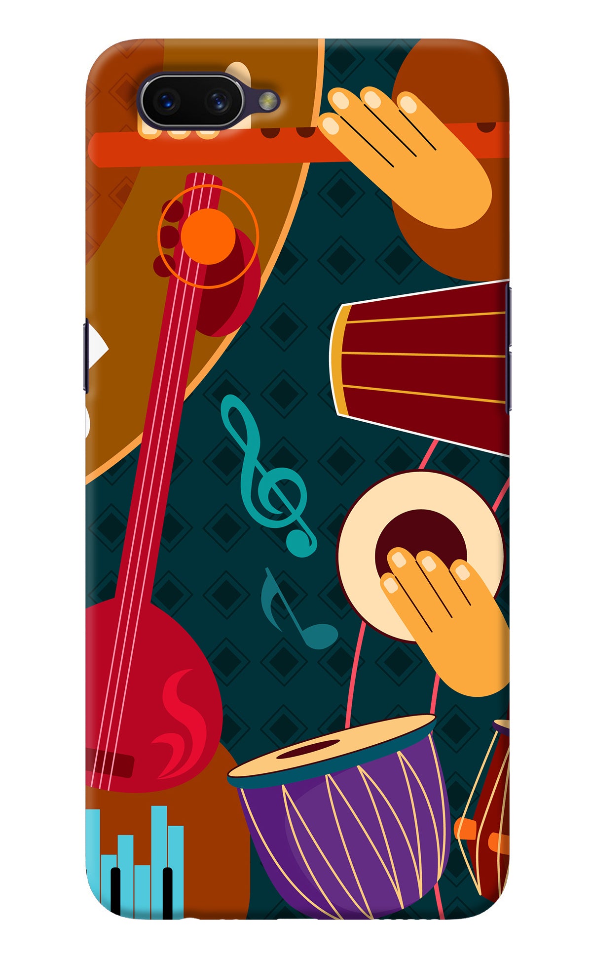 Music Instrument Oppo A3S Back Cover