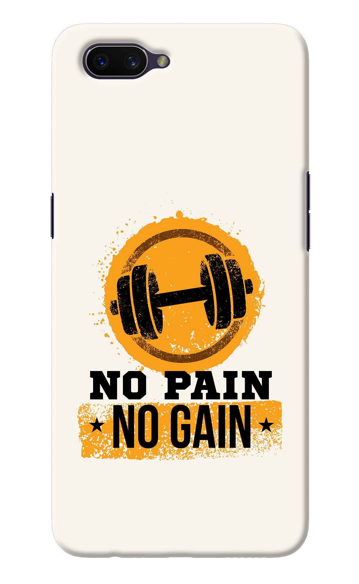No Pain No Gain Oppo A3S Back Cover