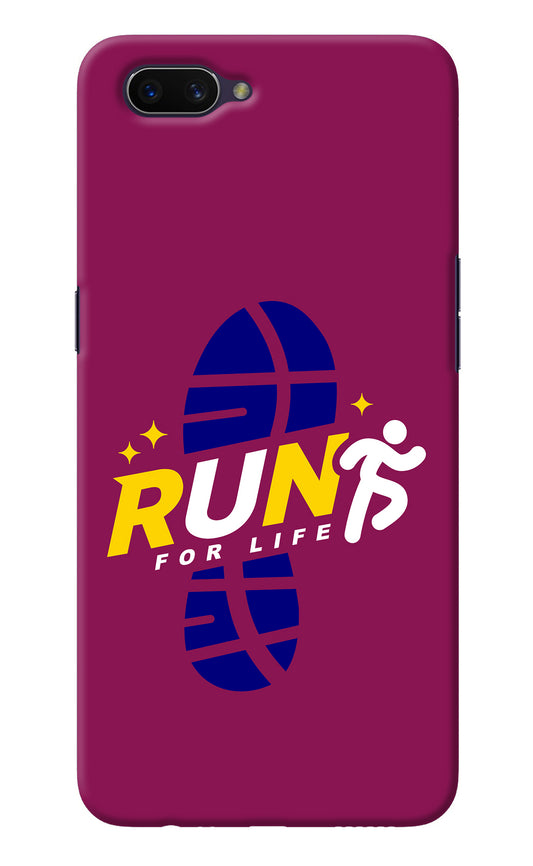 Run for Life Oppo A3S Back Cover