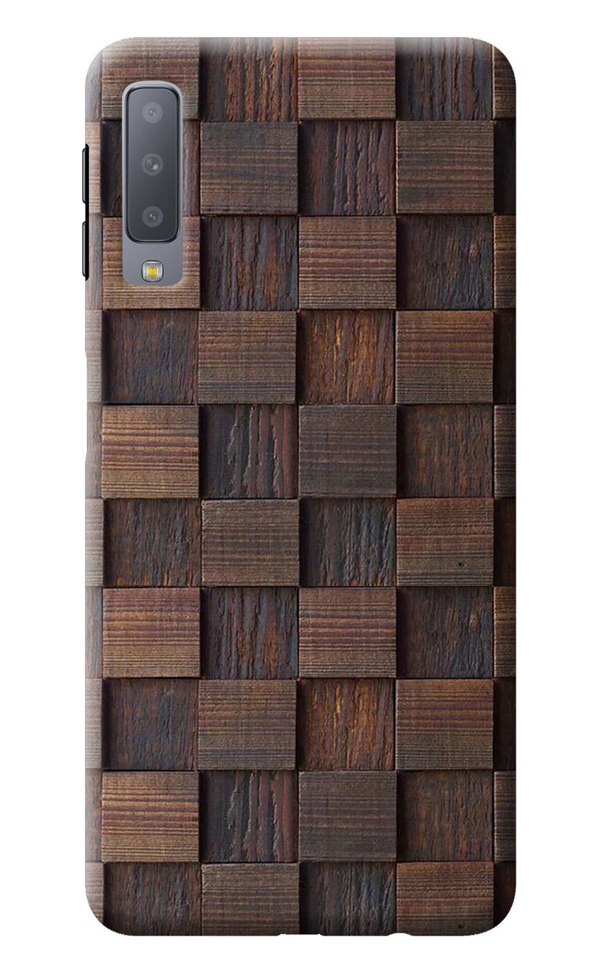 Wooden Cube Design Samsung A7 Back Cover
