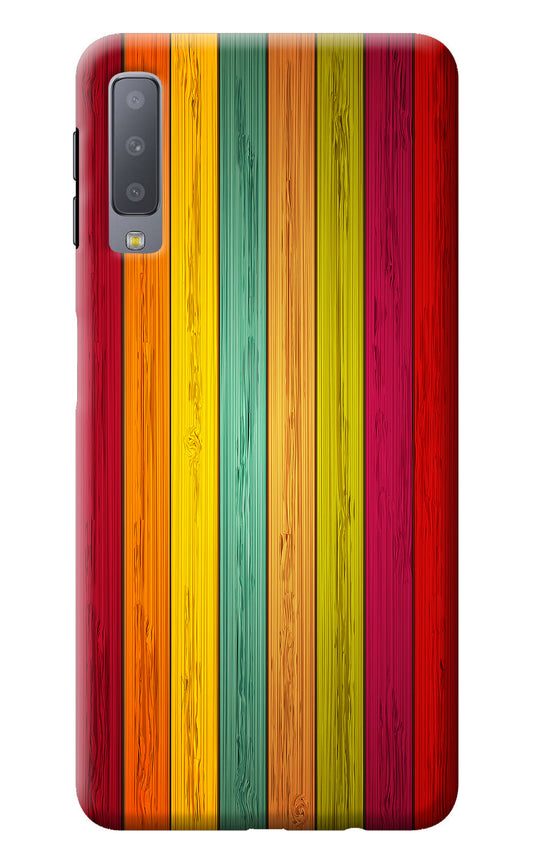 Multicolor Wooden Samsung A7 Back Cover