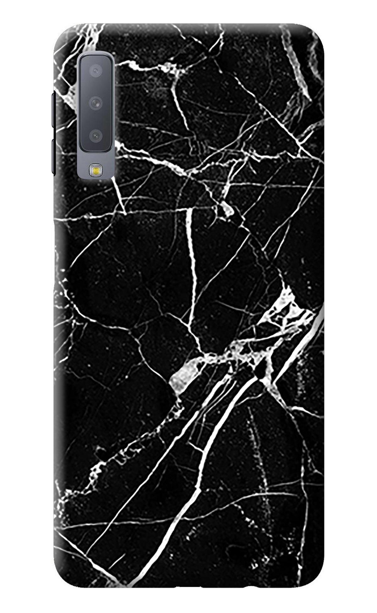 Black Marble Pattern Samsung A7 Back Cover