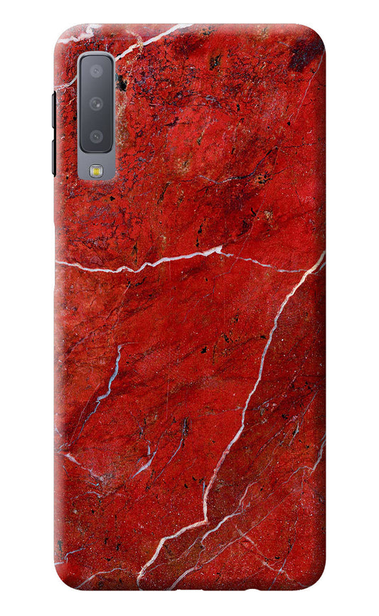Red Marble Design Samsung A7 Back Cover