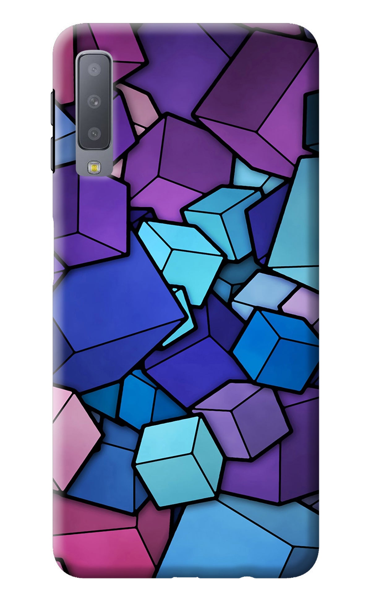 Cubic Abstract Samsung A7 Back Cover