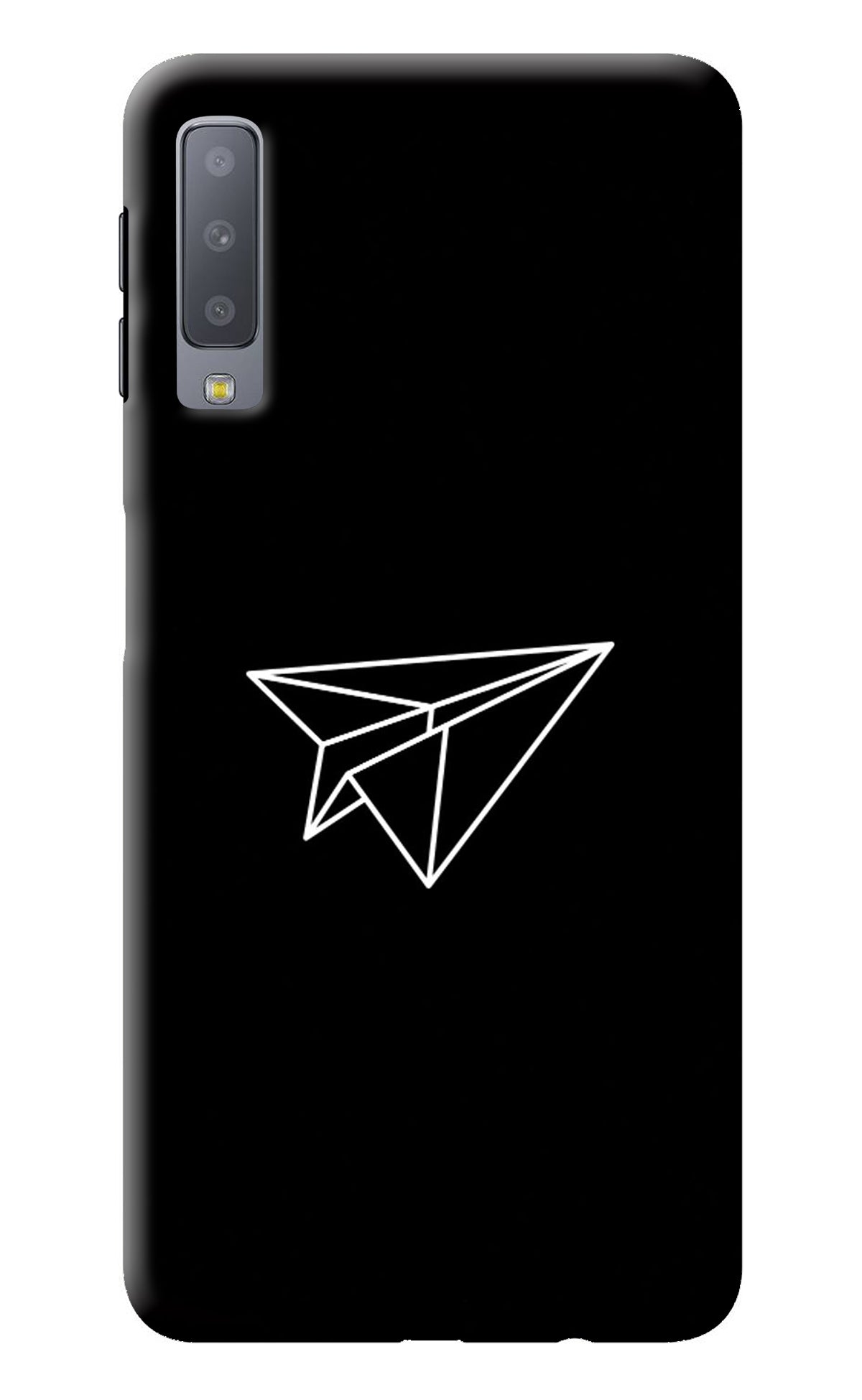 Paper Plane White Samsung A7 Back Cover