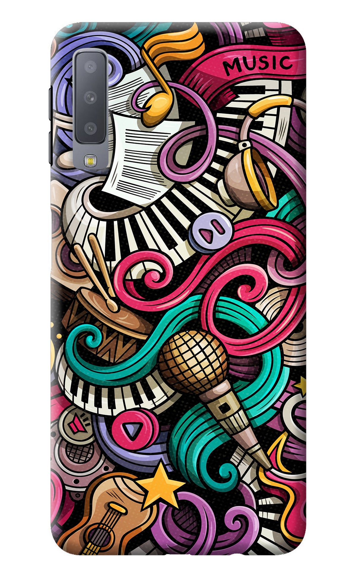 Music Abstract Samsung A7 Back Cover