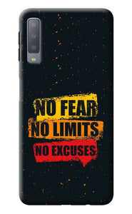 No Fear No Limits No Excuse Samsung A7 Back Cover
