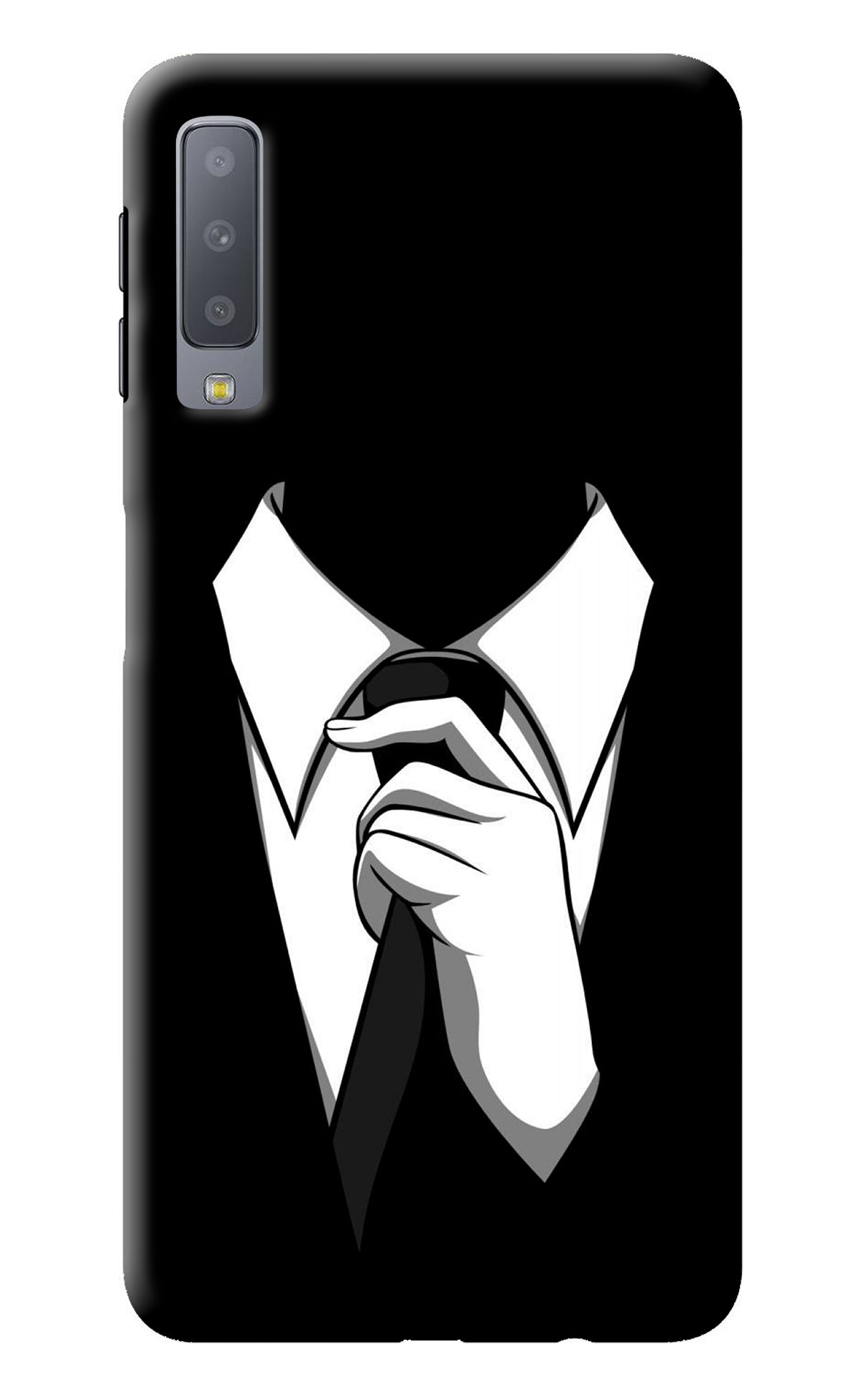 Black Tie Samsung A7 Back Cover