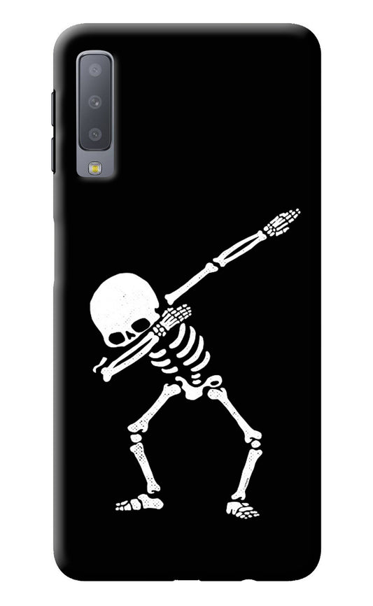 Dabbing Skeleton Art Samsung A7 Back Cover