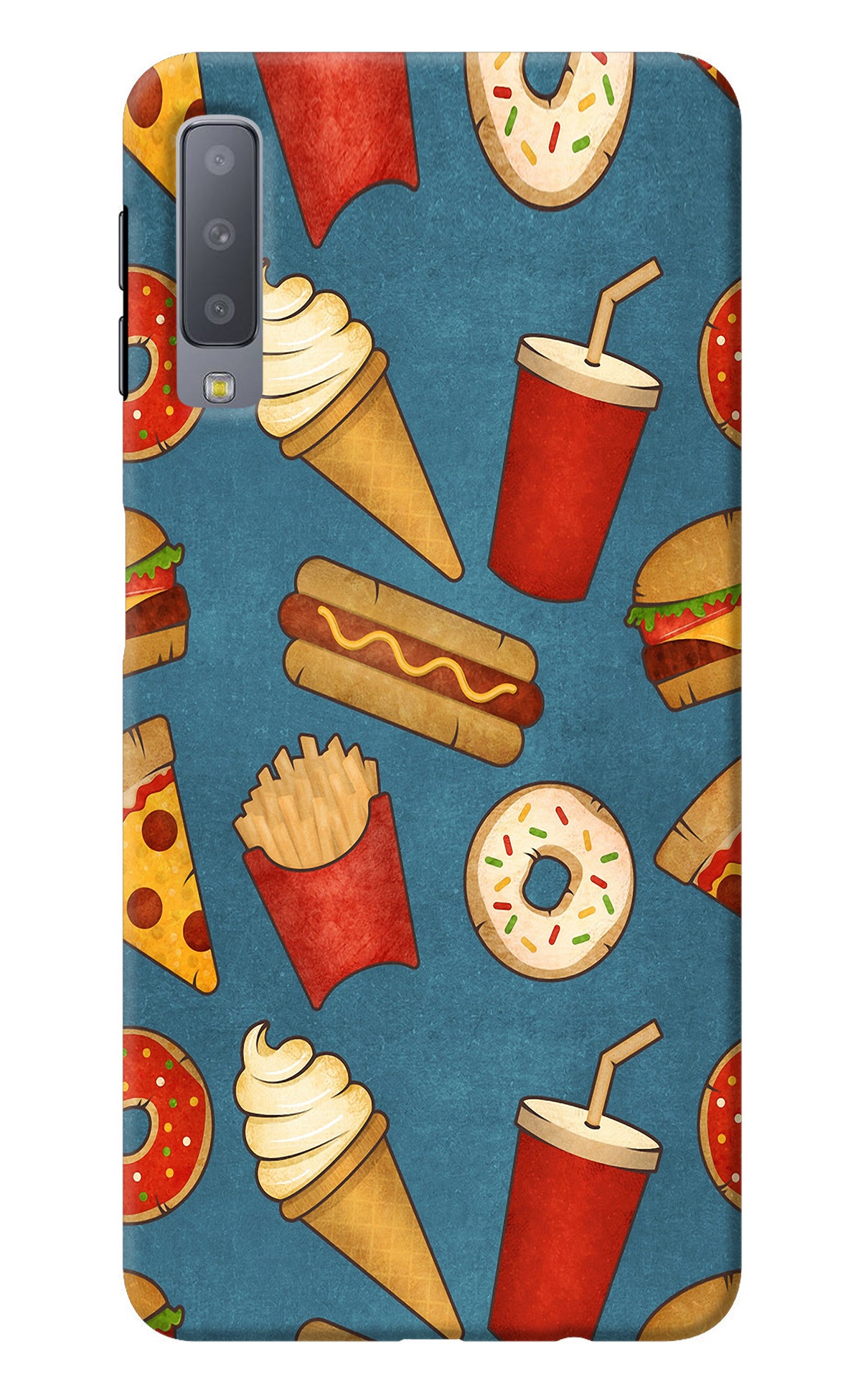 Foodie Samsung A7 Back Cover