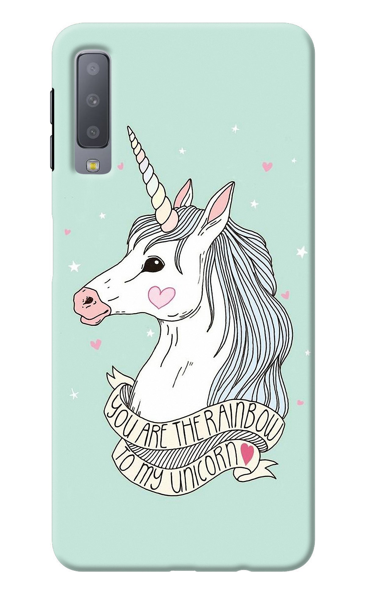 Unicorn Wallpaper Samsung A7 Back Cover