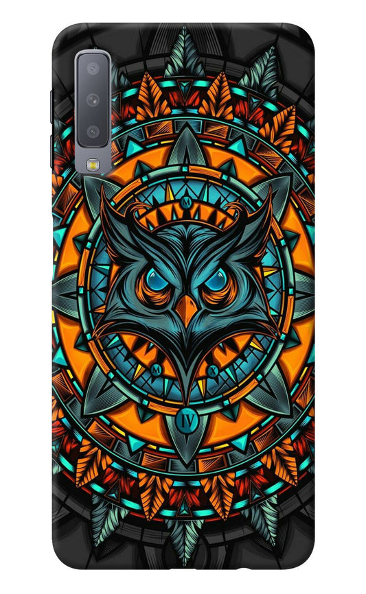 Angry Owl Art Samsung A7 Back Cover