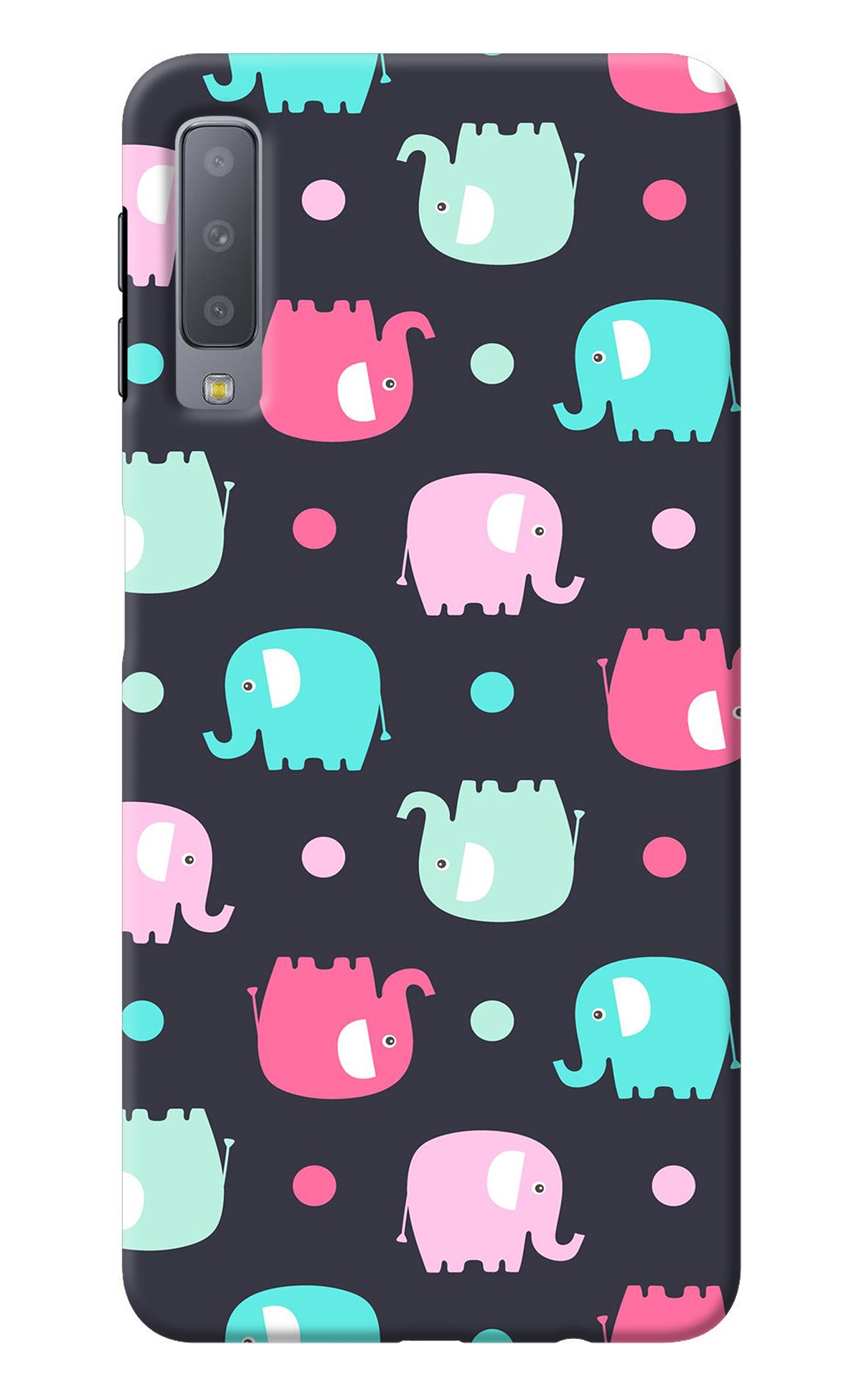 Elephants Samsung A7 Back Cover