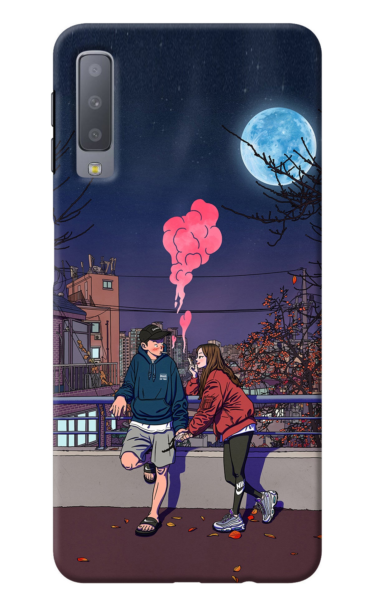 Chilling Couple Samsung A7 Back Cover