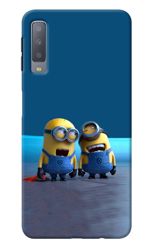 Minion Laughing Samsung A7 Back Cover