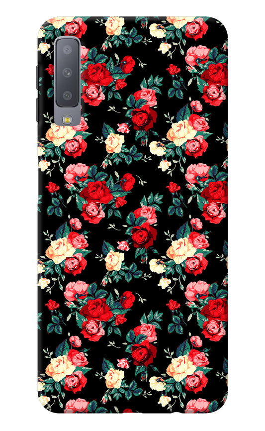 Rose Pattern Samsung A7 Back Cover