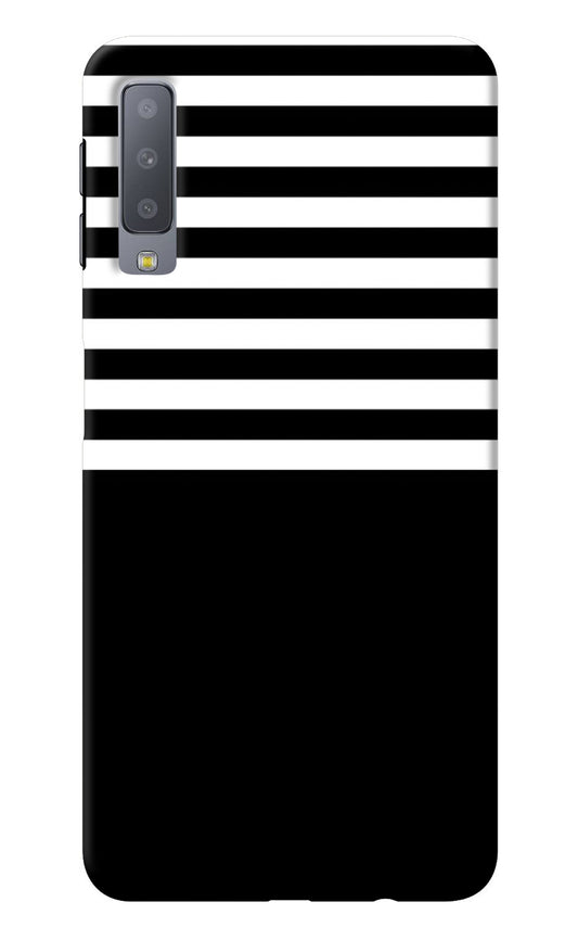 Black and White Print Samsung A7 Back Cover