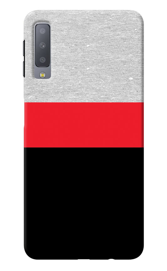 Tri Color Pattern Samsung A7 Back Cover