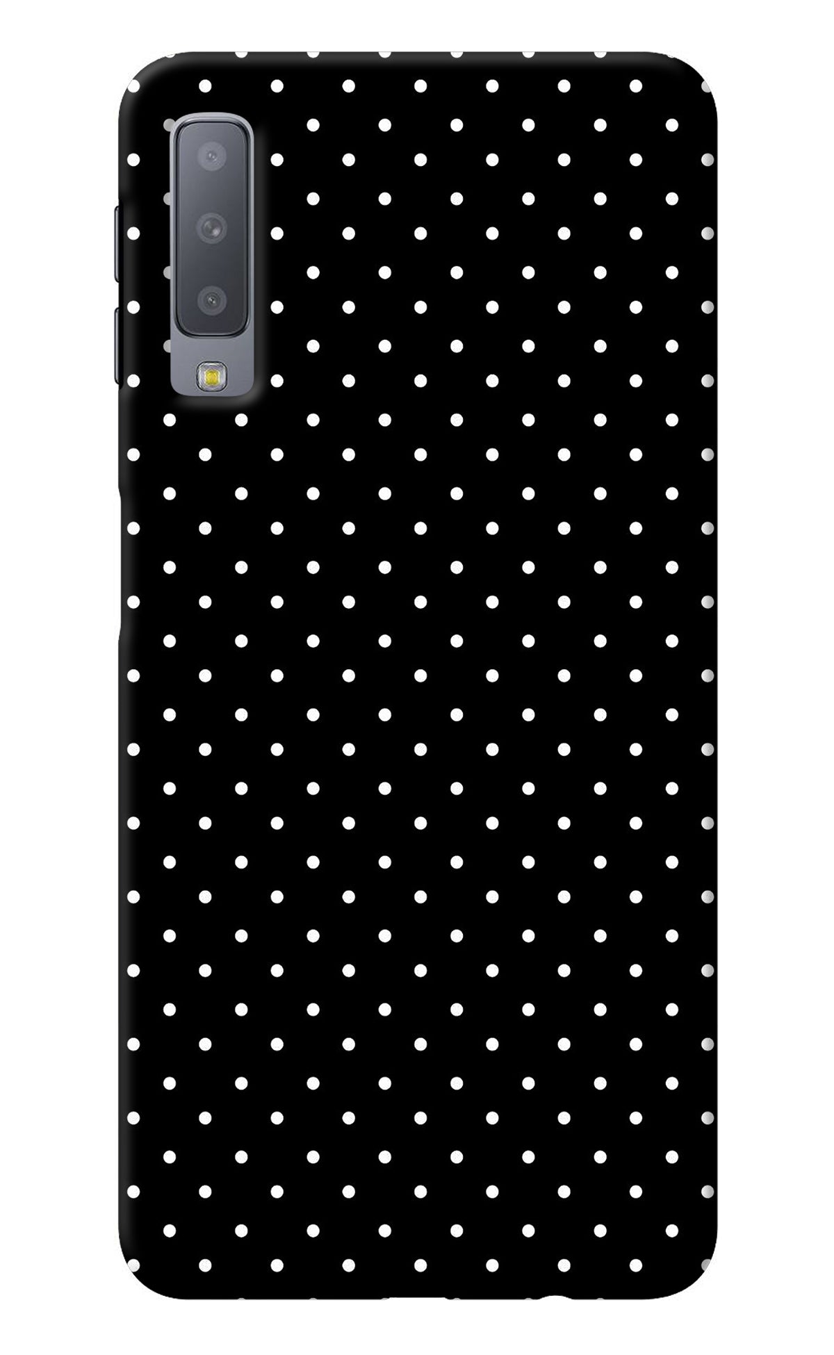 White Dots Samsung A7 Back Cover